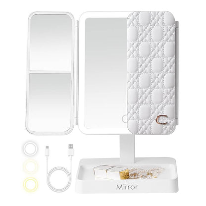 TriGlow™ Illuminated Trifold Vanity Mirror