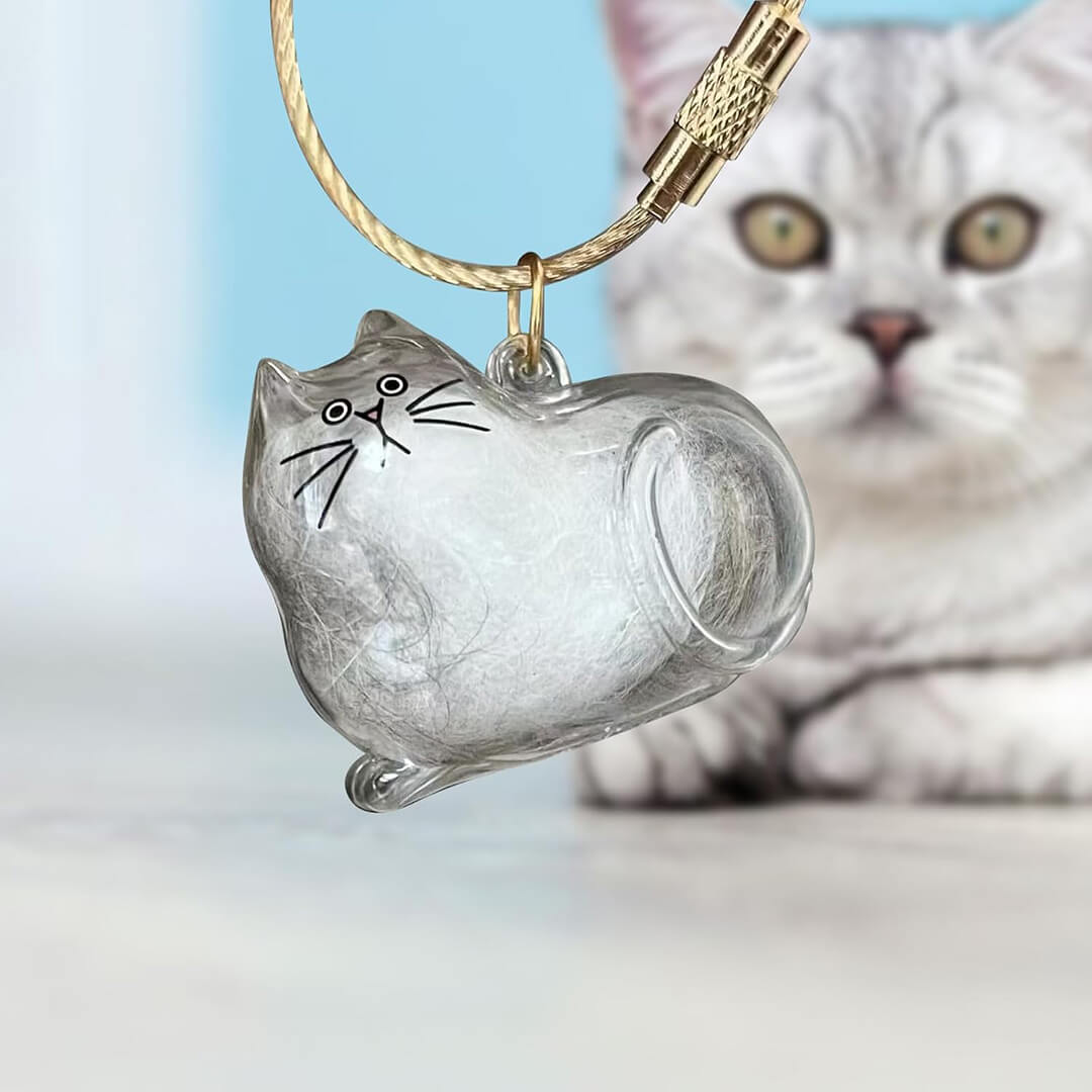 Pawrtrait™ Pet Hair Keepsake Keychain