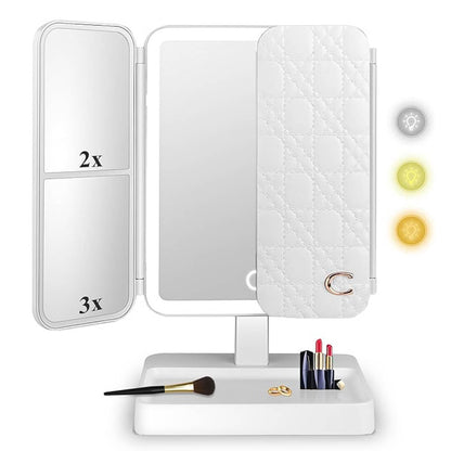 TriGlow™ Illuminated Trifold Vanity Mirror
