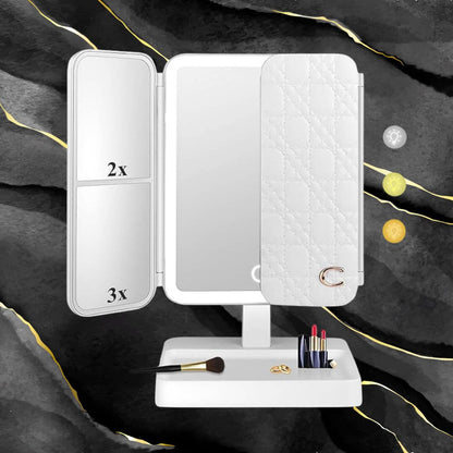 TriGlow™ Illuminated Trifold Vanity Mirror