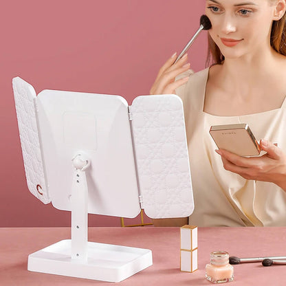 TriGlow™ Illuminated Trifold Vanity Mirror