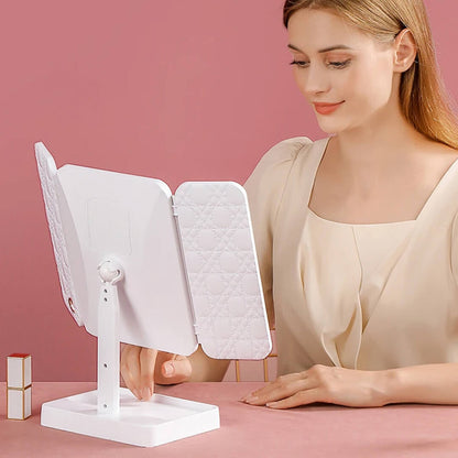 TriGlow™ Illuminated Trifold Vanity Mirror