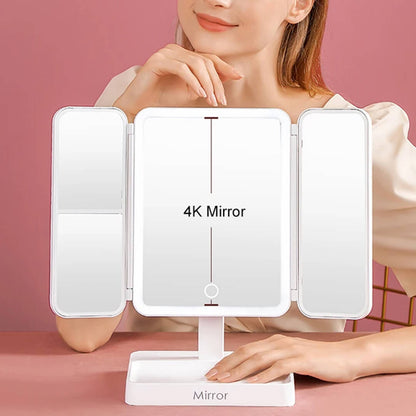 TriGlow™ Illuminated Trifold Vanity Mirror