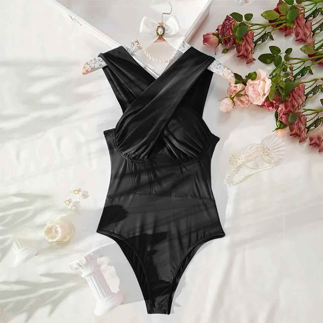 Crissique™ Mesh Corset Bodysuit