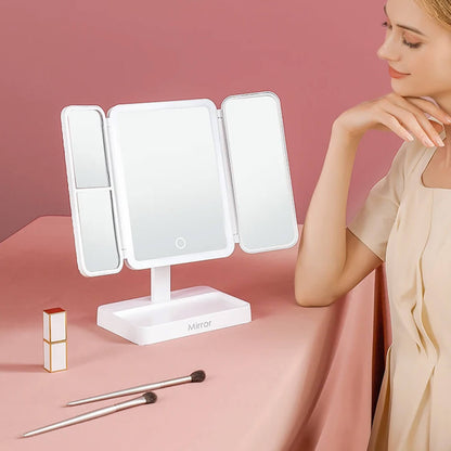 TriGlow™ Illuminated Trifold Vanity Mirror