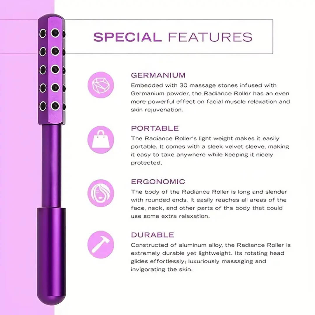 GlowSha™ Germanium Stone Face Roller