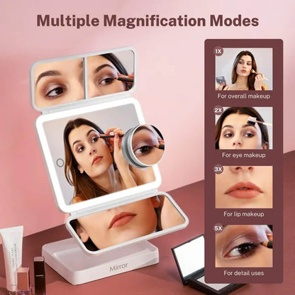 TriGlow™ Illuminated Trifold Vanity Mirror