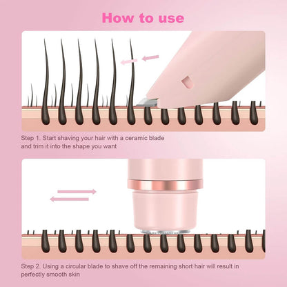 BareNaked™ – Painless Bikini Trimmer & Body Shaver