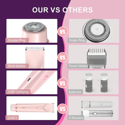 BareNaked™ – Painless Bikini Trimmer & Body Shaver